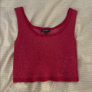 Wild Fable Fuchsia Ribbed Tank Top